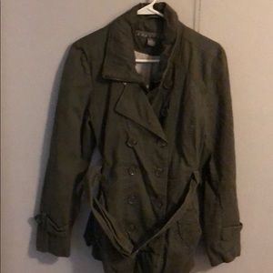 Kenneth Cole Reaction Army green jacket